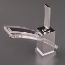 Chrome Single Handle mount Glass Cold and Hot Bath Sink Faucet (O6606) Free Shipping