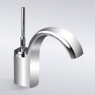 Chrome Waterfall Single Hole Bathroom Sink Faucet(W22601) Free Shipping