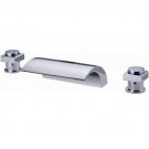 Chrome Double Handles Bathtub Faucet (Q1026) Free Shipping