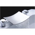 Chrome Two Handles Waterfall Bathtub Faucet(O2024) Free Shipping