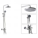 Chrome Rainshower Shower suit with Handshower and Shower Heads(G0112) Free Shipping