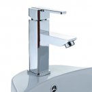 Chrome One handle single hole mount cold and hot Bath Sink Faucets(C112) Free Shipping