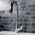 Chrome One handle single hole mount cold and hot Bath Sink Faucets(B302) Free Shipping