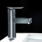 Chrome One handle single hole mount cold and hot Bath Sink Faucets(B301) Free Shipping