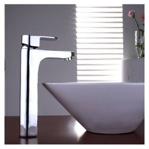 Chrome One handle single hole mount cold and hot Bath Sink Faucets(E520) Free Shipping