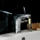 Chrome One handle single hole mount cold and hot Bath Sink Faucets(B304) Free Shipping
