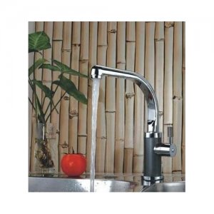 Chrome One handle single hole mount cold and hot Kitchen Bath Sink Faucets(D416) Free Shipping