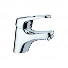 Chrome One handle single hole mount cold and hot Bath Sink Faucets(I58984) Free Shipping