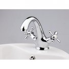 Chrome Two Handles mixer tap Bath Sink Faucets(M1234) Free Shipping