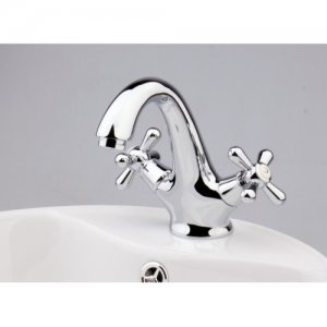 Chrome Two Handles mixer tap Bath Sink Faucets(M1234) Free Shipping