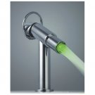 Wholesale Chrome Single Handle LED Waterfall Bath Sink Faucets(W22104) Free Shipping