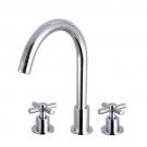 Wholesale Chrome Two Handles Cold and Hot Bathroom Sink Faucet(W22203) Free Shipping
