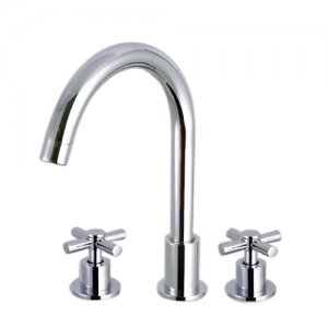 Wholesale Chrome Two Handles Cold and Hot Bathroom Sink Faucet(W22203) Free Shipping