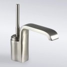 Brushed Nickel Single Handle Waterfall Bathroom Sink Faucet(W22604) Free Shipping