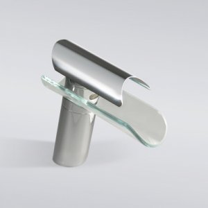 Chrome Single Handle Waterfall Bathroom Sink Faucet(W22602) Free Shipping