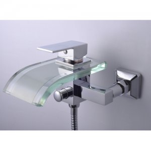 Wholesale Chrome Single Handle Cold And Hot Shower Bathtub Faucet (W22505) Free Shipping