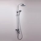 Wholesale Chrome Rainshower Shower suit with Handshower and Shower Heads Free Shipping