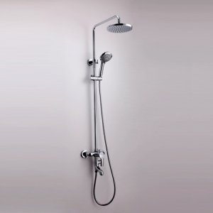 Wholesale Chrome Rainshower Shower suit with Handshower and Shower Heads Free Shipping