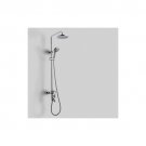 8 inch Chrome Rainshower Shower suit with Handshower and Shower Heads(D01127) Free Shipping