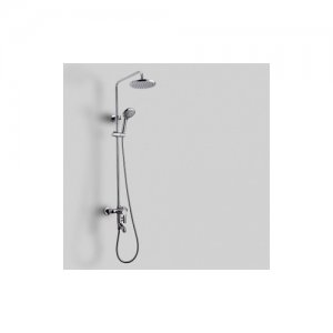 8 inch Chrome Rainshower Shower suit with Handshower and Shower Heads(D01127) Free Shipping