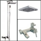 8 inch Chrome Rainshower Shower suit with Handshower and Shower Heads(D992) Free Shipping