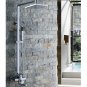 Wholesale 8 inch Chrome Rainshower Shower suit with Handshower and Shower Heads(D993) Free Shipping