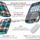BLACKBERRY CURVE 8310 8320 8330 BLUE CHECKERED CASE NEW
