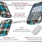 BLACKBERRY CURVE 8320 8330 BLUE PLAID CHECK COVER CASE