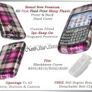 BLACKBERRY CURVE 8320 8330 PINK  PLAID CHECK COVER CASE