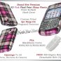 BLACKBERRY CURVE 8320 8330 PINK  PLAID CHECK COVER CASE