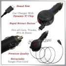 for VERIZON LG DARE VX9700 RETRACTABLE FAST CAR CHARGER