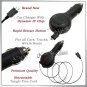 for VERIZON LG DARE VX9700 RETRACTABLE FAST CAR CHARGER