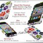 for APPLE iPHONE 4 4S AT&T SPRINT VERIZON WHITE PUPPY PAWS PRINT HARD CASE GUARD