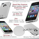 for APPLE iPHONE 4 4S AT&T SPRINT VERIZON WHITE SILICONE GEL TPU CASE COVER SKIN