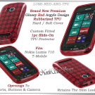 for NOKIA LUMIA 710 T-MOBILE ARGYLE PLAID TPU CANDY SILICONE RED CASE COVER SKIN