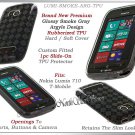 for NOKIA LUMIA 710 TMOBILE ARGYLE PLAID TPU GEL CANDY SILICONE SMOKE CASE COVER
