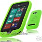 for NOKIA LUMIA 710 T-MOBILE SILICONE NEON GREEN CASE COVER SKIN PHONE ACCESSORY