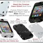 for APPLE iPHONE 4 4S 4G AT&T SPRINT VERIZON BLACK WHITE ARMOR HYBRID CASE COVER