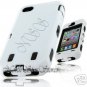 for APPLE iPHONE 4 4S 4G AT&T SPRINT VERIZON BLACK WHITE ARMOR HYBRID CASE COVER
