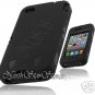 for APPLE iPHONE 4 4S ATT SPRINT VERIZON BLACK ARMOR HYBRID SILICONE SKIN COVER