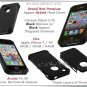 for APPLE iPHONE 4 4S 4G ATT SPRINT VERIZON BLACK HYBRID IMPACT COVER GUARD CASE