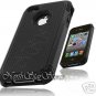 for APPLE iPHONE 4 4S 4G ATT SPRINT VERIZON BLACK HYBRID IMPACT COVER GUARD CASE