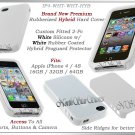 for APPLE iPHONE 4 4S AT&T SPRINT VERIZON WHITE HYBRID SILICONE CASE COVER GUARD