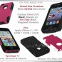 for APPLE iPHONE 4 4S SPRINT VERIZON PINK HYBRID SILICONE SLIM CASE COVER SKIN