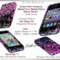 for APPLE iPHONE 4 4S AT&T SPRINT VERIZON HARD PINK FLOURISH SNAP-ON COVER SKIN