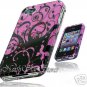 for APPLE iPHONE 4 4S AT&T SPRINT VERIZON HARD PINK FLOURISH SNAP-ON COVER SKIN