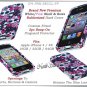 for APPLE iPHONE 4 4S ATT SPRINT VERIZON HARD BLACK WHITE PINK SKULLS CASE COVER