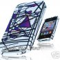 for APPLE iPHONE 4 4S ATT SPRINT VERIZON RUBBER WHITE ABSTRACT CASE GUARD COVER