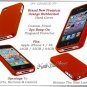 for APPLE iPHONE 4 4S AT&T SPRINT VERIZON HARD ORANGE RUBBERIZED CASE COVER SKIN