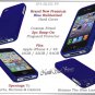 for APPLE iPHONE 4 4S 4G ATT SPRINT VERIZON HARD BLUE RUBBERIZED CASE COVER SKIN
